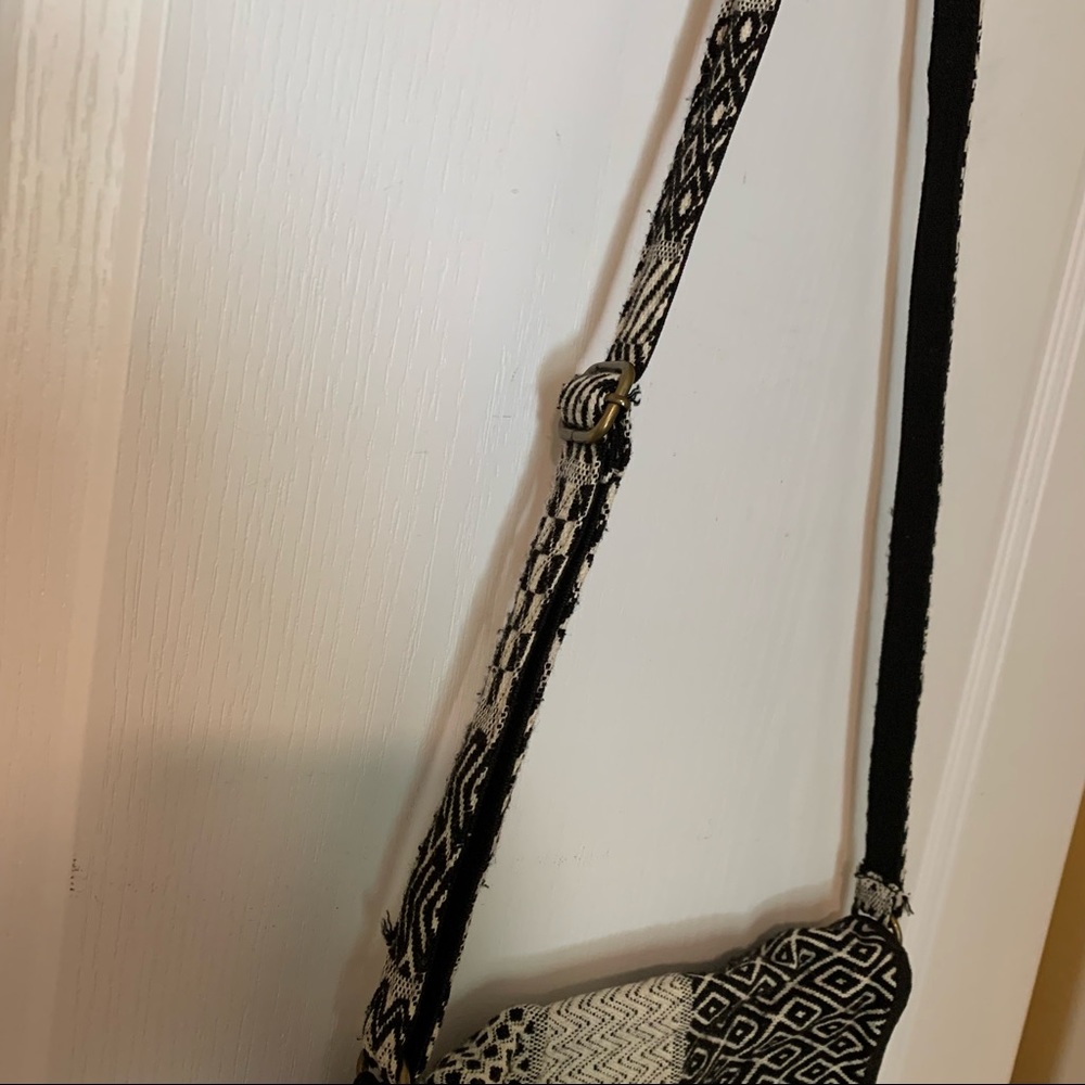 Patchwork / Stripe Tribal Print Crossbody Purse - image 3